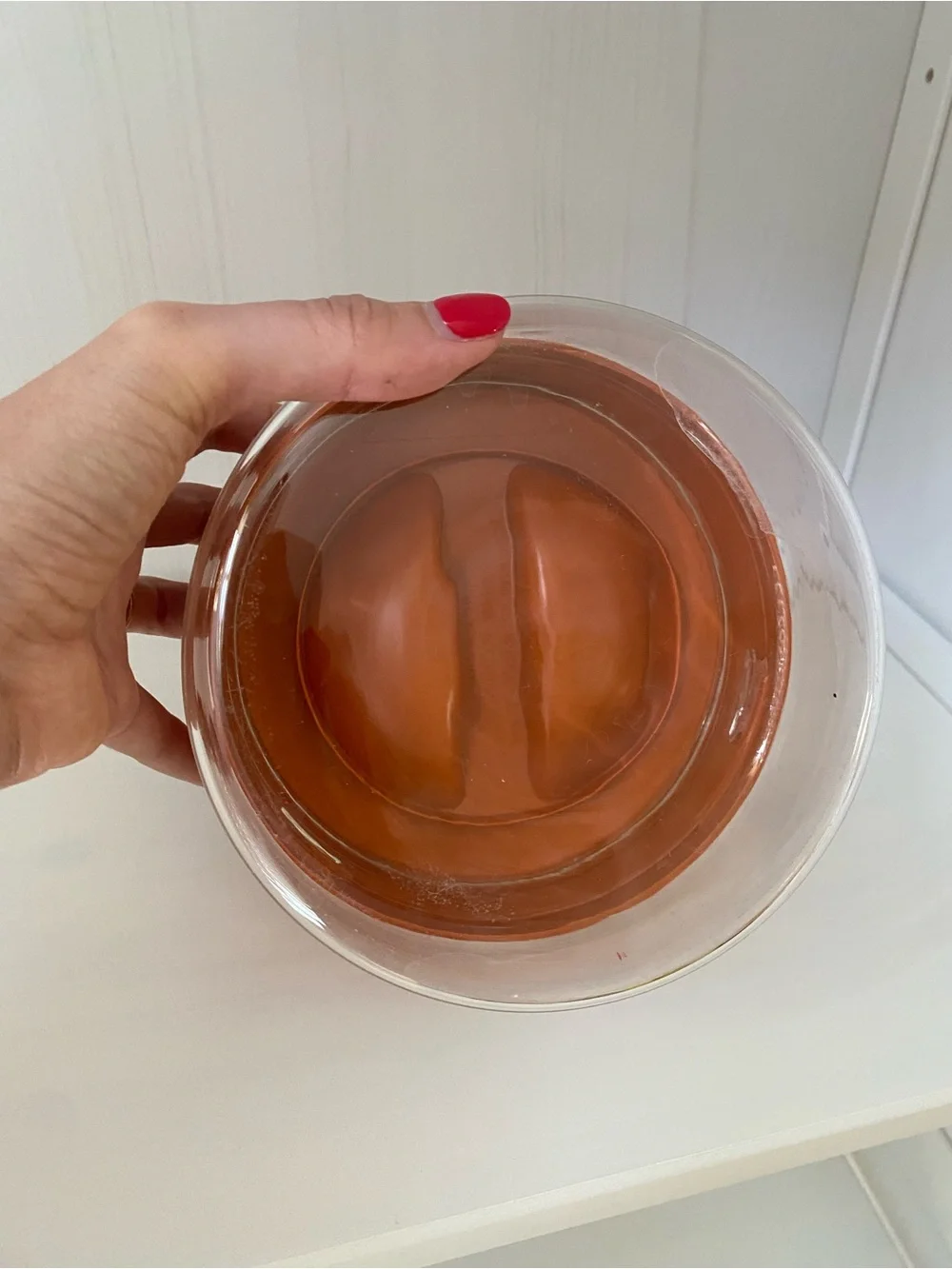 Retro Orange Wheat Glass Storage Jar